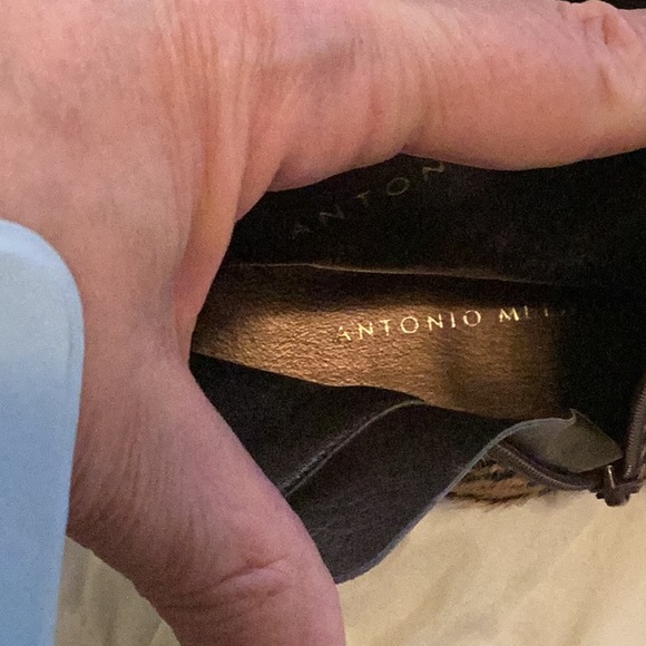 Antonio Melani Tiger Striped Horsehair Ankle Boots w/ Pointed Toes - Picture 11 of 11